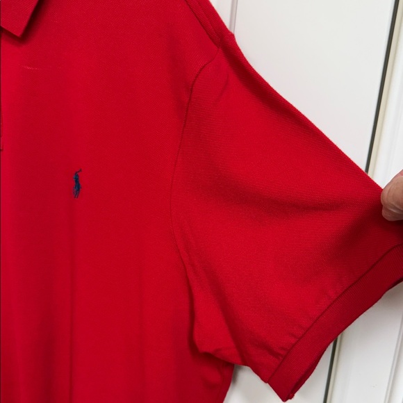 Polo by Ralph Lauren Men's Polo Shirt in Bold Red - Picture 5 of 11